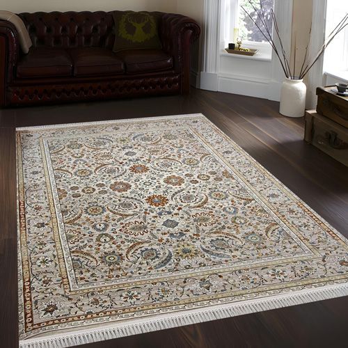 فرش کد 76008 کرم بژ